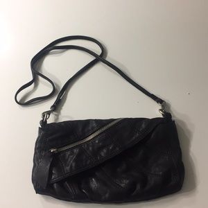 Lucky Brand Black Leather Crossbody Purse
